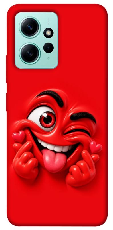 Чехол itsPrint Червоний-сердцеїд для Xiaomi Redmi Note 12 4G, детские, купить оптом с доставкой