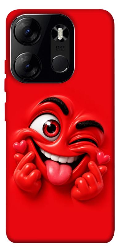 Чехол itsPrint Червоний-сердцеїд для Tecno Spark Go 2023, детские, купить оптом с доставкой