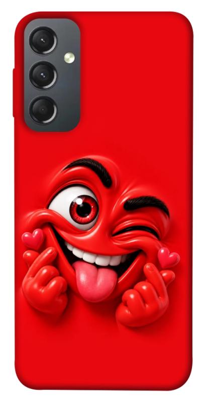 Чехол itsPrint Червоний-сердцеїд для Samsung Galaxy A24 4G, детские, купить оптом с доставкой