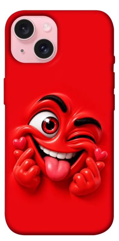 Чехол itsPrint Червоний-сердцеїд для Apple iPhone 15 (6.1"), детские, купить оптом с доставкой
