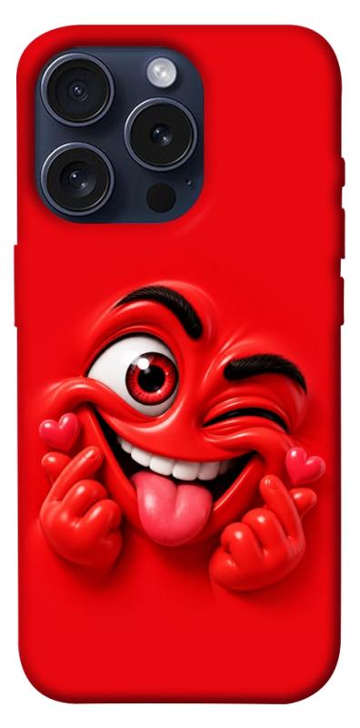 Чехол itsPrint Червоний-сердцеїд для Apple iPhone 15 Pro (6.1"), детские, купить оптом с доставкой