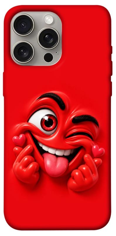 Чехол itsPrint Червоний-сердцеїд для Apple iPhone 15 Pro Max (6.7"), детские, купить оптом с доставкой