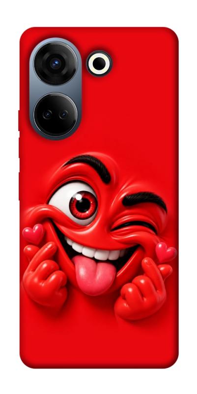 Чехол itsPrint Червоний-сердцеїд для TECNO Camon 20 Pro (CK7n), детские, купить оптом с доставкой