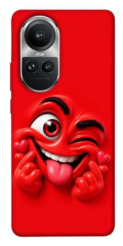 Чохол itsPrint Червоний-сердцеїд для Oppo Reno 10, дитячі, купити оптом з доставкою
