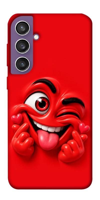 Чехол itsPrint Червоний-сердцеїд для Samsung Galaxy S23 FE, детские, купить оптом с доставкой