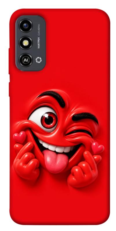Чехол itsPrint Червоний-сердцеїд для ZTE Blade A53, детские, купить оптом с доставкой