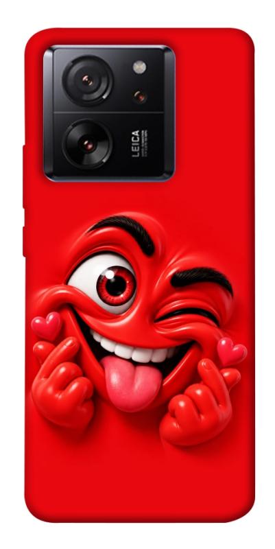 Чехол itsPrint Червоний-сердцеїд для Xiaomi 13T, детские, купить оптом с доставкой