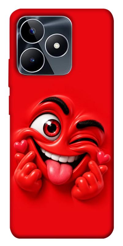 Чехол itsPrint Червоний-сердцеїд для Realme C53, детские, купить оптом с доставкой