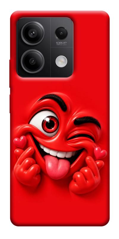 Чехол itsPrint Червоний-сердцеїд для Xiaomi Redmi Note 13 5G, детские, купить оптом с доставкой