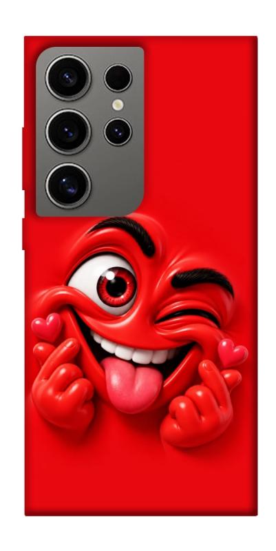 Чехол itsPrint Червоний-сердцеїд для Samsung Galaxy S24 Ultra, детские, купить оптом с доставкой