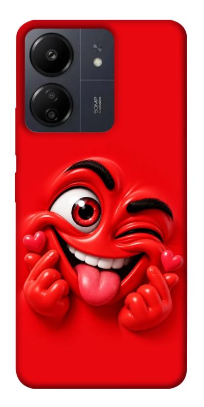 Чехол itsPrint Червоний-сердцеїд для Xiaomi Redmi 13C, детские, купить оптом с доставкой
