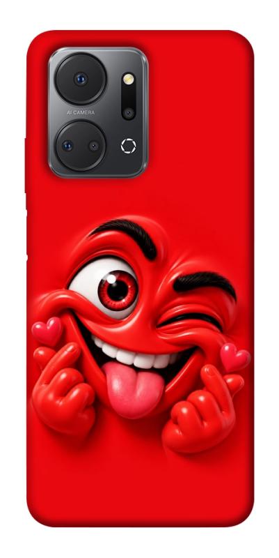 Чехол itsPrint Червоний-сердцеїд для Huawei Honor X7a, детские, купить оптом с доставкой