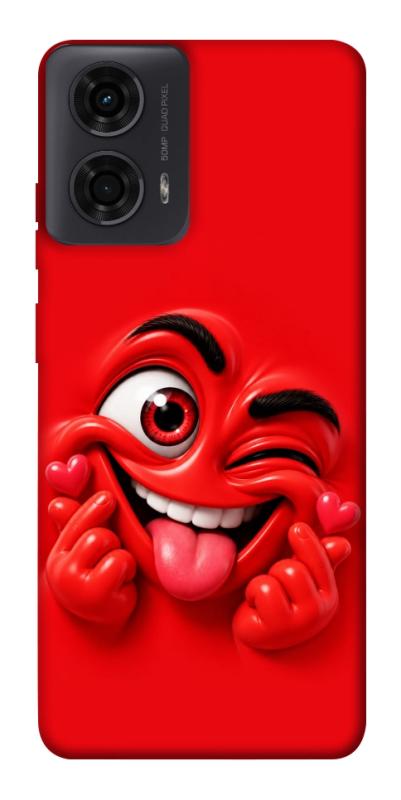 Чехол itsPrint Червоний-сердцеїд для Motorola Moto G24, детские, купить оптом с доставкой