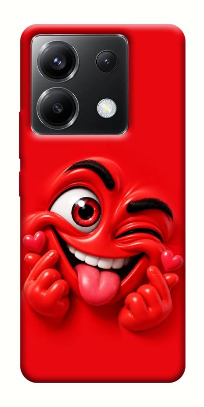 Чехол itsPrint Червоний-сердцеїд для Xiaomi Poco X6, детские, купить оптом с доставкой