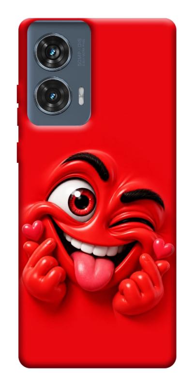 Чехол itsPrint Червоний-сердцеїд для Motorola Edge 50 Fusion, детские, купить оптом с доставкой
