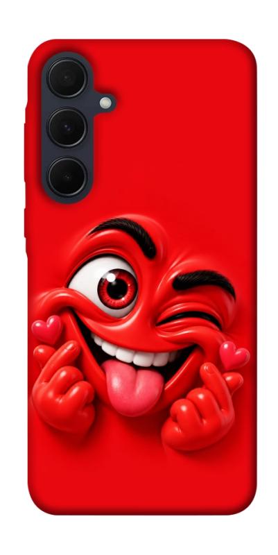 Чехол itsPrint Червоний-сердцеїд для Samsung Galaxy A35, детские, купить оптом с доставкой