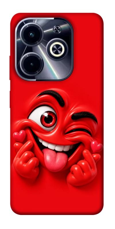 Чехол itsPrint Червоний-сердцеїд для Infinix Hot 40i, детские, купить оптом с доставкой