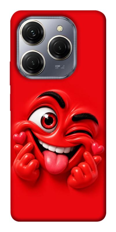 Чехол itsPrint Червоний-сердцеїд для TECNO Spark 20 Pro, детские, купить оптом с доставкой