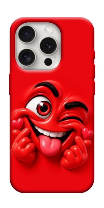 Чехол itsPrint Червоний-сердцеїд для Apple iPhone 16 Pro Max (6.9"), детские, купить оптом с доставкой