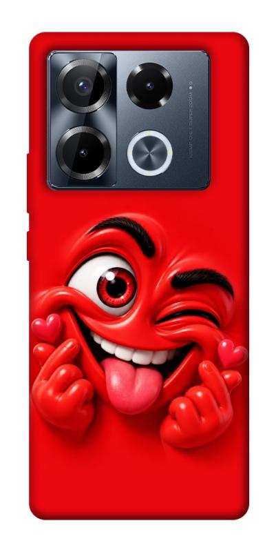 Чехол itsPrint Червоний-сердцеїд для Infinix Note 40 Pro 4G, детские, купить оптом с доставкой