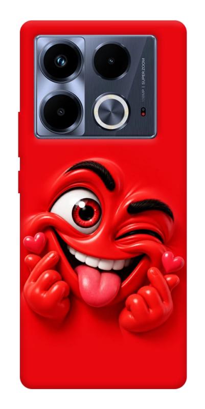Чехол itsPrint Червоний-сердцеїд для Infinix Note 40 4G, детские, купить оптом с доставкой
