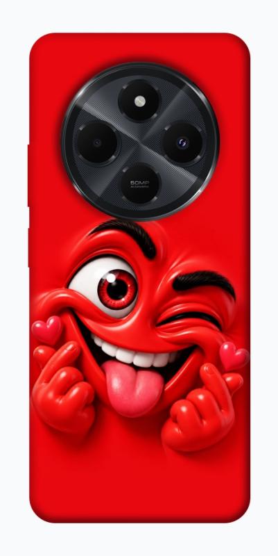 Чехол itsPrint Червоний-сердцеїд для Xiaomi Redmi 14C / Poco C75, детские, купить оптом с доставкой