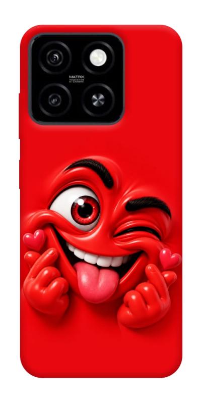 Чехол itsPrint Червоний-сердцеїд для ZTE Blade A55 4G, детские, купить оптом с доставкой