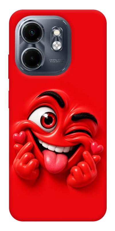 Чехол itsPrint Червоний-сердцеїд для Infinix Smart 9 4G / Hot 50i, детские, купить оптом с доставкой