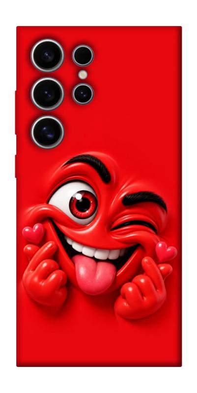 Чехол itsPrint Червоний-сердцеїд для Samsung Galaxy S25 Ultra, детские, купить оптом с доставкой