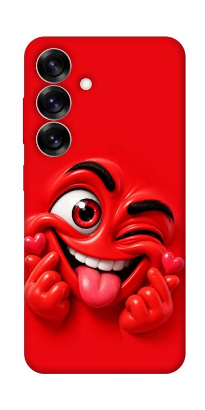 Чехол itsPrint Червоний-сердцеїд для Samsung Galaxy S25, детские, купить оптом с доставкой