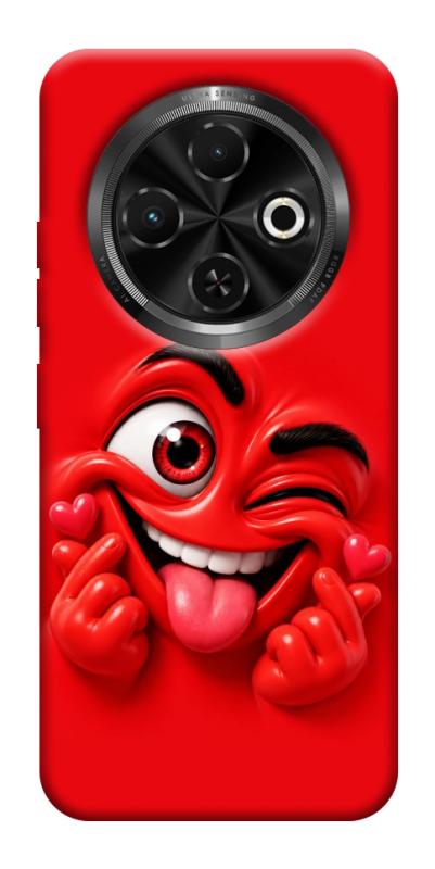 Чехол itsPrint Червоний-сердцеїд для TECNO Spark 30C, детские, купить оптом с доставкой