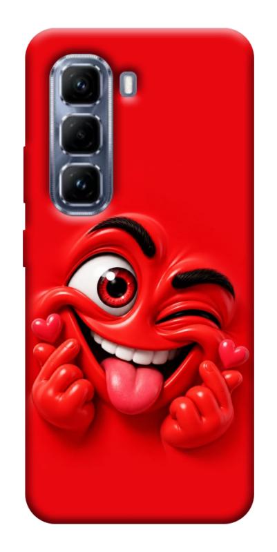 Чехол itsPrint Червоний-сердцеїд для Infinix Hot 50 Pro, детские, купить оптом с доставкой