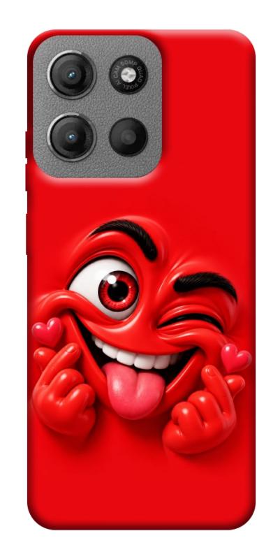 Чехол itsPrint Червоний-сердцеїд для Motorola Moto G15 4G, детские, купить оптом с доставкой