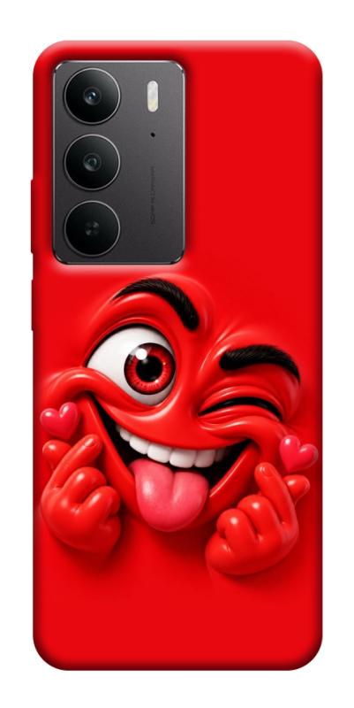 Чехол itsPrint Червоний-сердцеїд для Realme C75, детские, купить оптом с доставкой