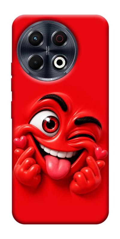 Чехол itsPrint Червоний-сердцеїд для TECNO Spark 30 Pro (KL7), детские, купить оптом с доставкой