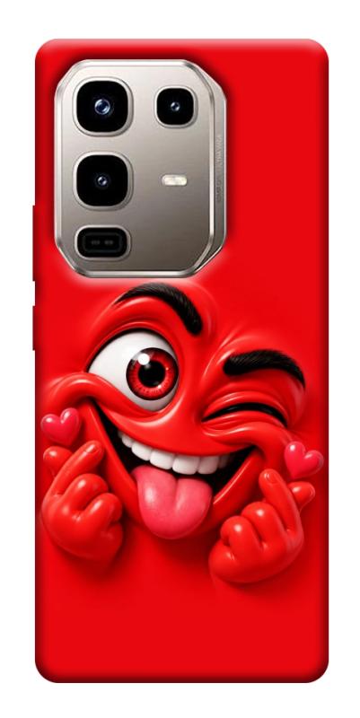 Чехол itsPrint Червоний-сердцеїд для Infinix Note 50 Pro 4G, детские, купить оптом с доставкой