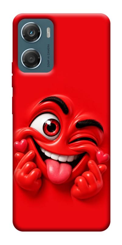 Чохол itsPrint Червоний-сердцеїд для Motorola Moto G06, дитячі, купити оптом з доставкою
