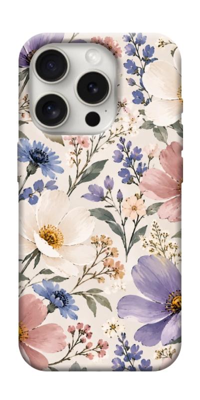 Чехол itsPrint Квіткові барви для Apple iPhone 16 Pro (6.3"), armored, купить оптом с доставкой