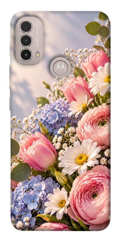 Чехол itsPrint Ніжність у рожевих тонах для Motorola Moto E40, armored, купить оптом с доставкой