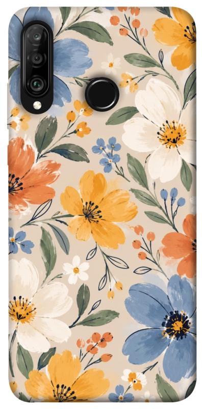 Чохол itsPrint Польові квіти для Huawei P30 lite, armored, купити оптом з доставкою