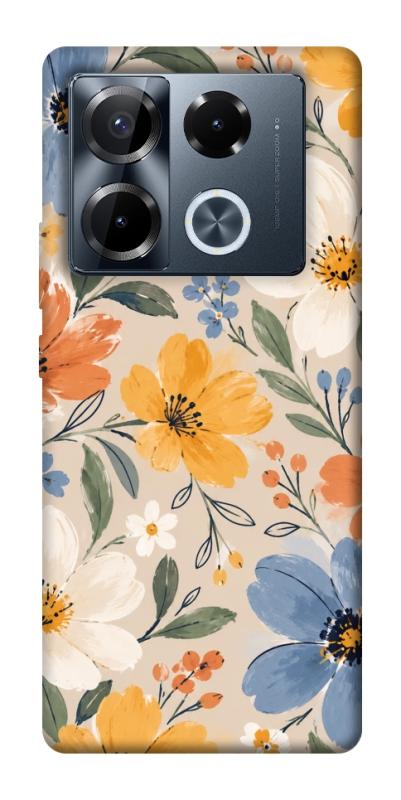Чехол itsPrint Польові квіти для Infinix Note 40 Pro 4G, armored, купить оптом с доставкой