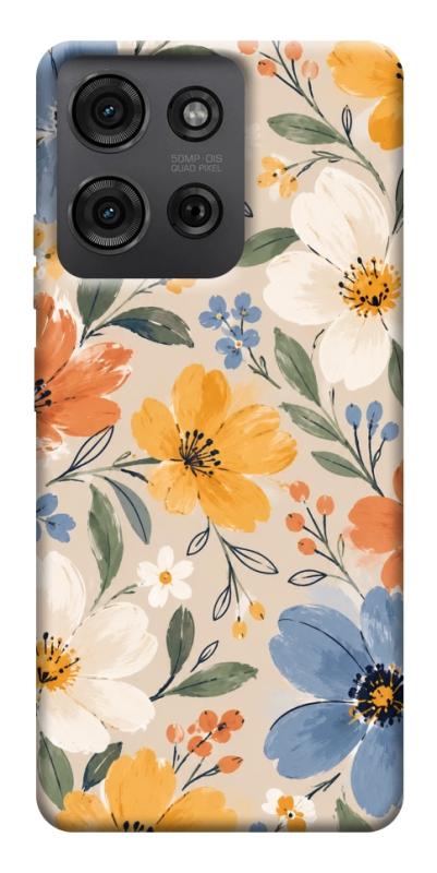 Чехол itsPrint Польові квіти для Motorola Moto G75 5G, armored, купить оптом с доставкой