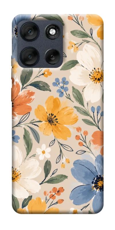 Чехол itsPrint Польові квіти для Motorola Moto G56 5G, armored, купить оптом с доставкой