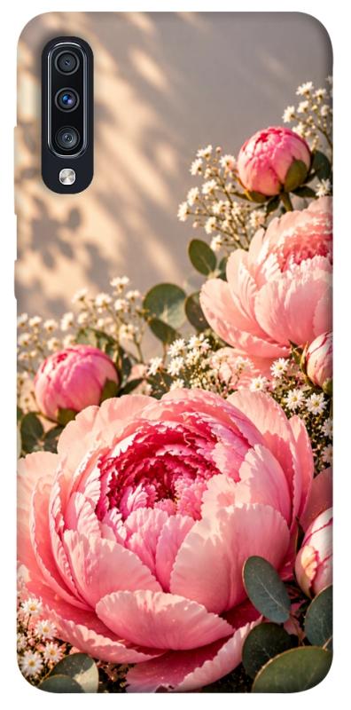Чохол itsPrint Рожеві півонії для Samsung Galaxy A70 (A705F), armored, купити оптом з доставкою