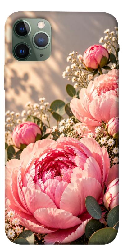 Чохол itsPrint Рожеві півонії для Apple iPhone 11 Pro Max (6.5"), armored, купити оптом з доставкою