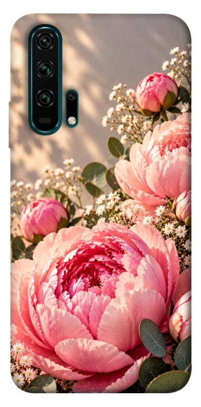 Чохол itsPrint Рожеві півонії для Huawei Honor 20 Pro, armored, купити оптом з доставкою