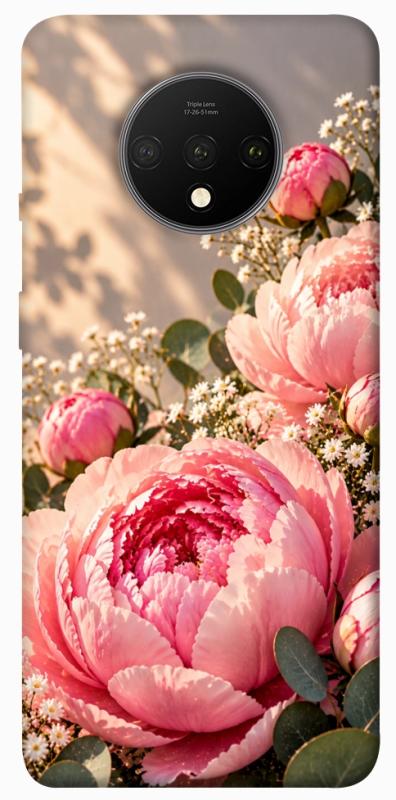 Чохол itsPrint Рожеві півонії для OnePlus 7T, armored, купити оптом з доставкою