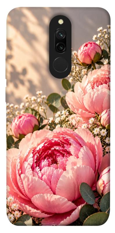 Чохол itsPrint Рожеві півонії для Xiaomi Redmi 8, armored, купити оптом з доставкою