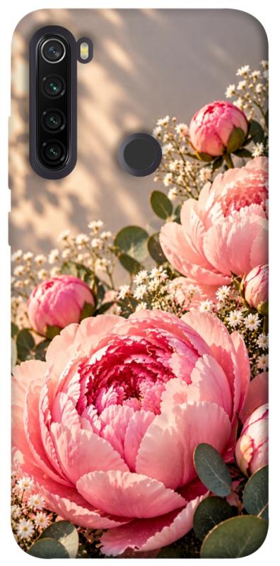 Чохол itsPrint Рожеві півонії для Xiaomi Redmi Note 8T, armored, купити оптом з доставкою