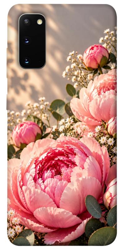 Чохол itsPrint Рожеві півонії для Samsung Galaxy S20, armored, купити оптом з доставкою